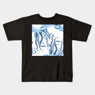 Blue octopus Kids T-Shirt